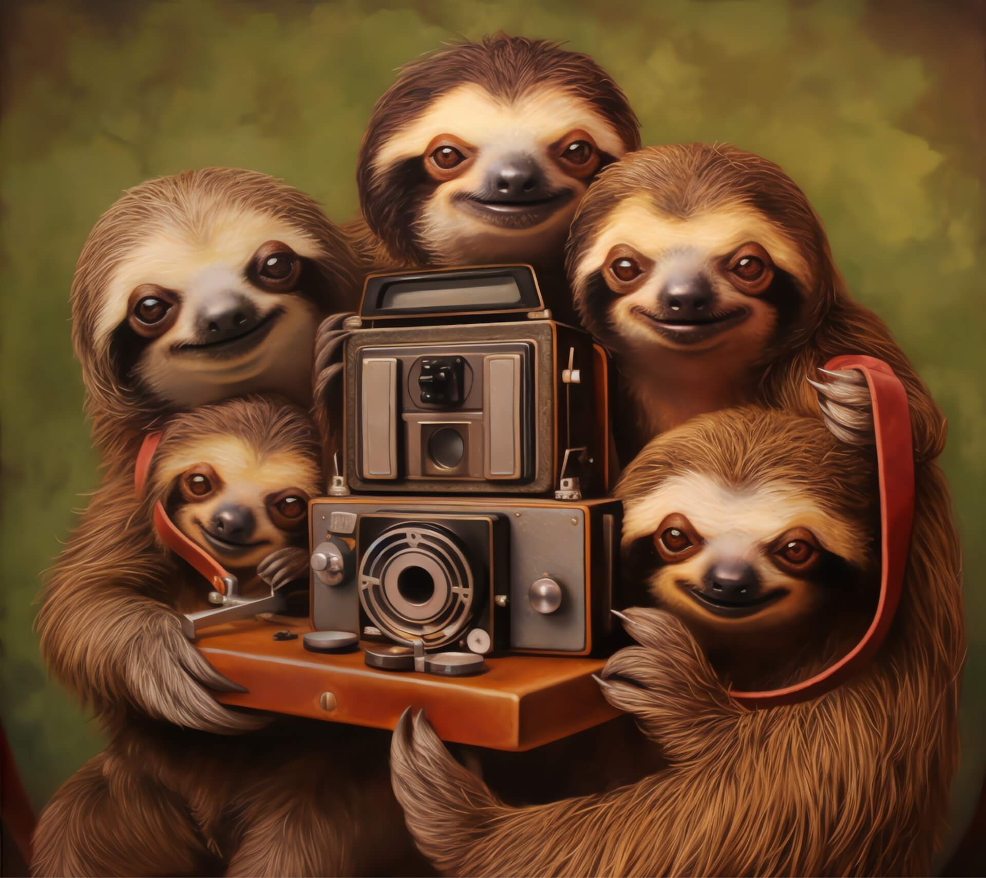 Friendly sloths